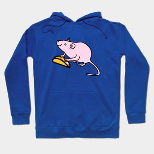 Pink Animals with Food Cute Rat got Taco Hoodie